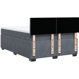  Krevet s oprugama i madracem tamnosivi 160x200 cm baršunasti | shoptok.hr