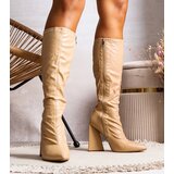 Gemre Beige heeled boots Princip | shoptok.hr
