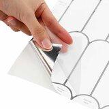  Pernata pločica 10 pcs Bijela siva 30 x 30 cm Poliuretan i PET | shoptok.hr