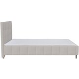 MID.YOU oblazinjena postelja 140 cm x 200 cm , tekstil naravne barve | Shoptok.si