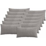  Presvlaka za jastuk 12 pcs ALMELO Svjetlosiva 40 x 80 cm Kord | shoptok.hr