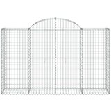  Lučne gabionske košare 8 kom 200x50x120/140cm pocinčano željezo | shoptok.hr