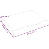  Kupaonska radna ploča 60x50x(2-6) cm netretirano masivno drvo | shoptok.hr