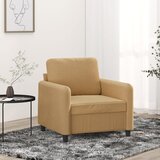  The Living Store Fotelj rjav 60 cm žamet - Enosed, (21447845) Cene
