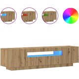 TV ormarić LED boja hrasta 160x35x40 cm konstruirano drvo | shoptok.hr