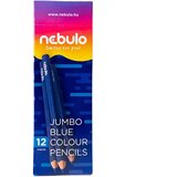NEBULO Nebulo: Modri trikotni Jumbo barvni svinčnik 1 kos Cene