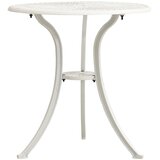  Vrtni stol bijeli 62 x 62 x 65 cm od lijevanog aluminija | shoptok.hr