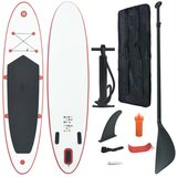 The Living Store Napihljiva SUP deska za veslanje rdeča in bela - Komplet SUP Deske, (21427672) | Shoptok.si