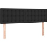  Box spring postelja z vzmetnico črn 140x190 cm umetno usnje, (20723987) | Shoptok.si