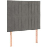  Uzglavlje svjetlosivo 100x5x118/128 cm baršunasto | shoptok.hr