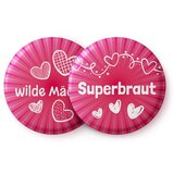 Spielehelden Značke Wilde M&auml;dels Djevojčino zbogom slobode 12 znački 5,6 cm ekstra velike Poklon djevojačkom opro&scaron;taj od slobode cijene