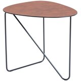LIND DNA Konjak smeđi metalni stolić za kavu 44x50 cm Curve L Bull – u