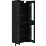  Visoka komoda crni 69 5x34x180 cm konstruirano drvo | shoptok.hr