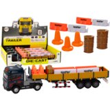 Kamion s građevinskim rekvizitima i zvučnim efektima 1:24 TIR - sivo/žuti | shoptok.hr