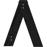 Stolci 2 kom crni 40 x 40 x 45 cm od masivne borovine | shoptok.hr