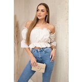 Kesi Beige shoulder blouse | shoptok.hr