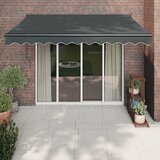 Tenda na uvlačenje antracit 3 x 2,5 m od tkanine i aluminija Cijene