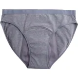 Gaćice za menstruaciju Bikini Heavy Flow sive - M
