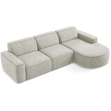 Makamii Krem kutna garnitura od šenila (s desnim kutom/s ležaljkom) Omao – | shoptok.hr