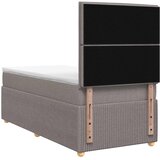  Boxspring krevet s madracem Sivosmeđa 90 x 200 cm Tkanina | shoptok.hr