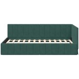  Kutni okvir kreveta Tamnozelena 90 cm x 200 cm Baršun | shoptok.hr