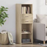 The Living Store Visoka omara sonoma hrast 40x42,5x124 cm inženirski les - Visoka Omara, (21435133) Cene