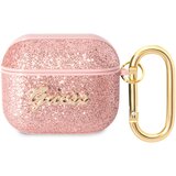  Maska za telefon Guess za Airpods 3 PU Glitter Flake pink (GUA3HGGSHP) Cene