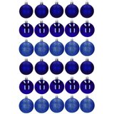  Božićne kuglice 6 cm – set od 30 komada, tamnoplave | shoptok.hr