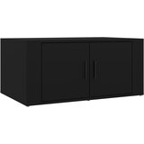 Maison Chic Klubska mizica - kavna mizica - Nizka mizica črna 80x50x36 cm inženirski les, (21753512) Cene