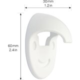 Wagner Blažilnik za kljuko, Ø 58 mm, DE 4 kosi, višina 30 mm, bele barve | Shoptok.si