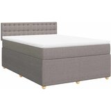 Maison Chic Box spring postelja - Vzmetna postelja z vzmetnico taupe 160x200 cm blago SL11445, (21883152) | Shoptok.si