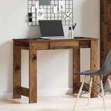 vidaXL Pisalna miza starinski les 100x45x75 cm inženirski les | Shoptok.si