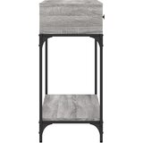  Konzolni stol siva boja hrasta 100x34,5x75 cm konstruirano drvo | shoptok.hr