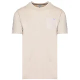 Aquascutum Polo majice dolgi rokavi ACTIVE POCKET T-SHIRT AA_B004_TS004 Bež