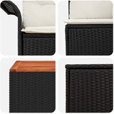  Set sofe 8 kom. Crna i krem-bijela Poli Rattan i čelik | shoptok.hr