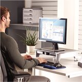 Fellowes Computer Monitor Stand with 5 Height Adjustments - Office Suites Monitor Riser with Storage Tray - Ergonomic Adjustable Monitor Stand for Computers - Max Weight 36KG /Max Size 28 - Graphite | shoptok.hr