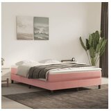 vidaXL Vzmetnica z žepkasto vzmetjo roza 140x210x20 cm žamet | Shoptok.si