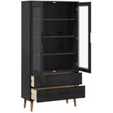  Vitrinski ormar od stakla Crna 90 x 35 x 175 cm - Crna | shoptok.hr