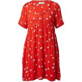 Kaffe Obleka 'Tara' svetlo lila / oranžna / ognjeno rdeča / bela | Shoptok.si
