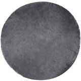 vidaXL Lažna Ovčja Koža Preproga Tafalla Antracit Ø 120 cm Poliester, (5000112042) | Shoptok.si