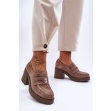 Boto Women's Suede Half Boots on Heel Beige Dunadia | shoptok.hr