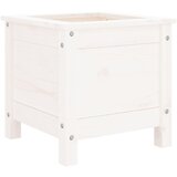 Maison Chic Vrtno cvetlično korito - Cvetlični Lonec belo 40x40x39 cm trdna borovina, (21789022) Cene