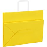  Papirnate vrećice 50 kom s ručkama žute 32x17x25 cm | Shoptok.si