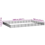  Kavez za pse crni 70 m² čelični | shoptok.hr