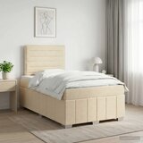  Boxspring krevet s madracem Krem 120 x 190 cm Tkanina - Krem 120 x 190 cm Dizajn linija | shoptok.hr