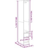  Ormar boja hrasta sonome 30x50x200 cm od konstruiranog drva | shoptok.hr