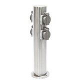 INOX stebriček in električni razdelilec 4 vtičnice 230V IP44 400mm | Shoptok.si