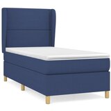  Box spring postelja z vzmetnico modra 80x200 cm blago, (20897175) | Shoptok.si