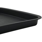  Kvadratna posuda za cvijeće 6 pcs Crna 32 x 32 x 2,5 cm | shoptok.hr