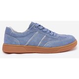 EVENTO Women's Low Suede Sneakers Blue Paliana | Shoptok.si
